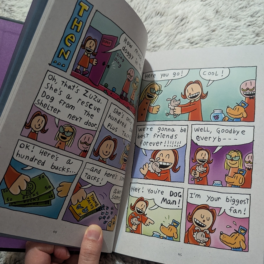 Dogman book "Unleashed" by Dav Pilkey